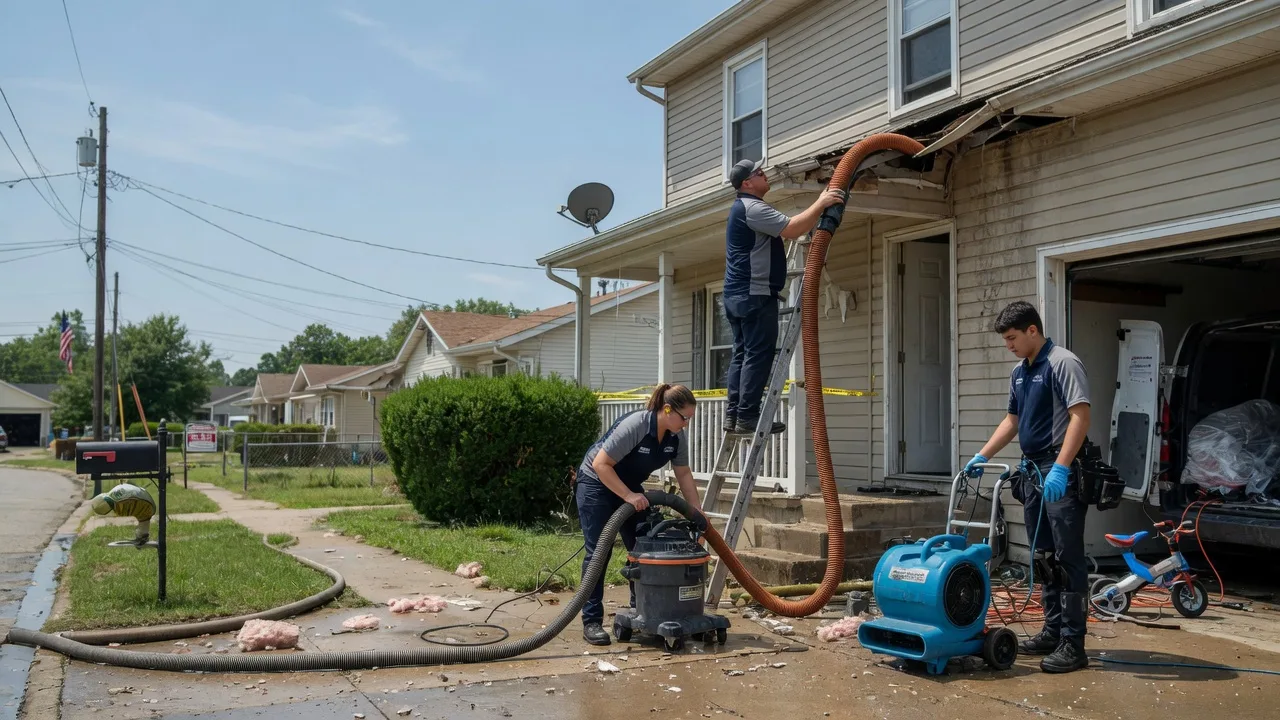 Water Damage Restoration in Bismarck, IL near me